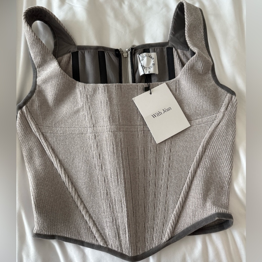 With Jean gray corset size M new with tags!